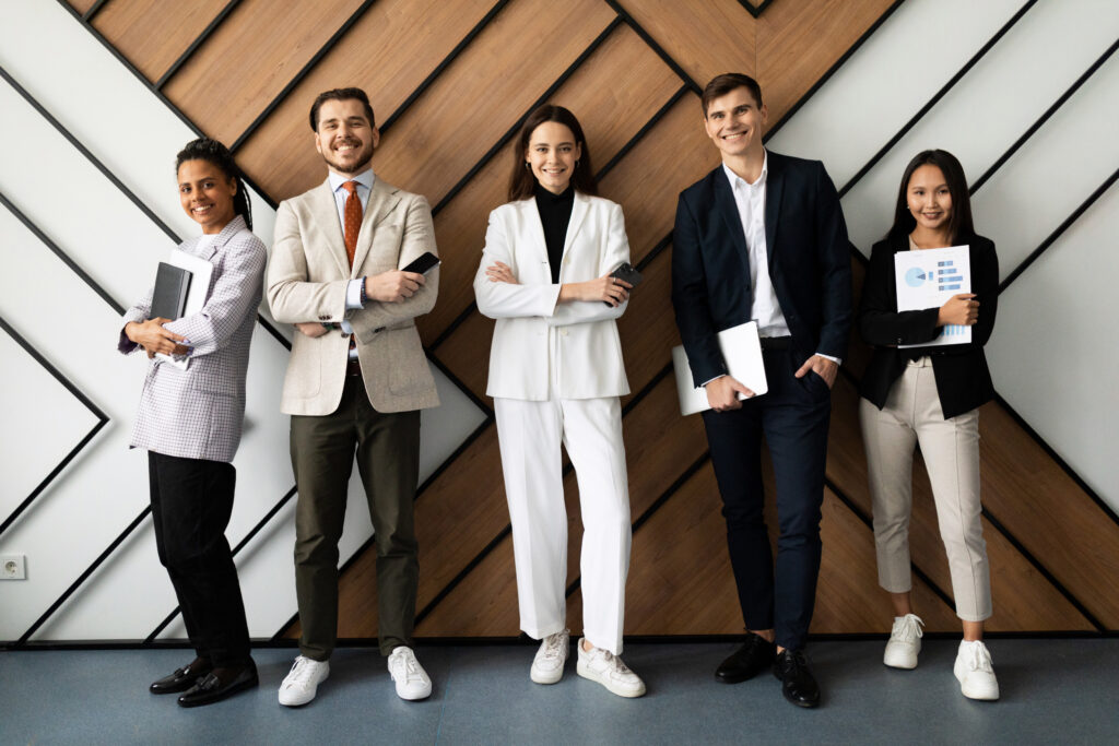 New grads hired for sales and marketing jobs.